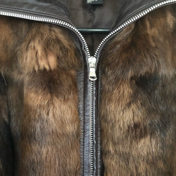 DKNY 100% Rabbit Jacket - Picture 3 of 8